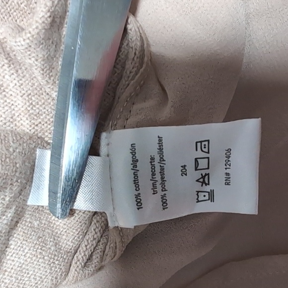 Venus Sweater V Neck 3/4 Sleeve Lace Up Back Detail Sheer Panel Hem Top Small - Picture 5 of 5